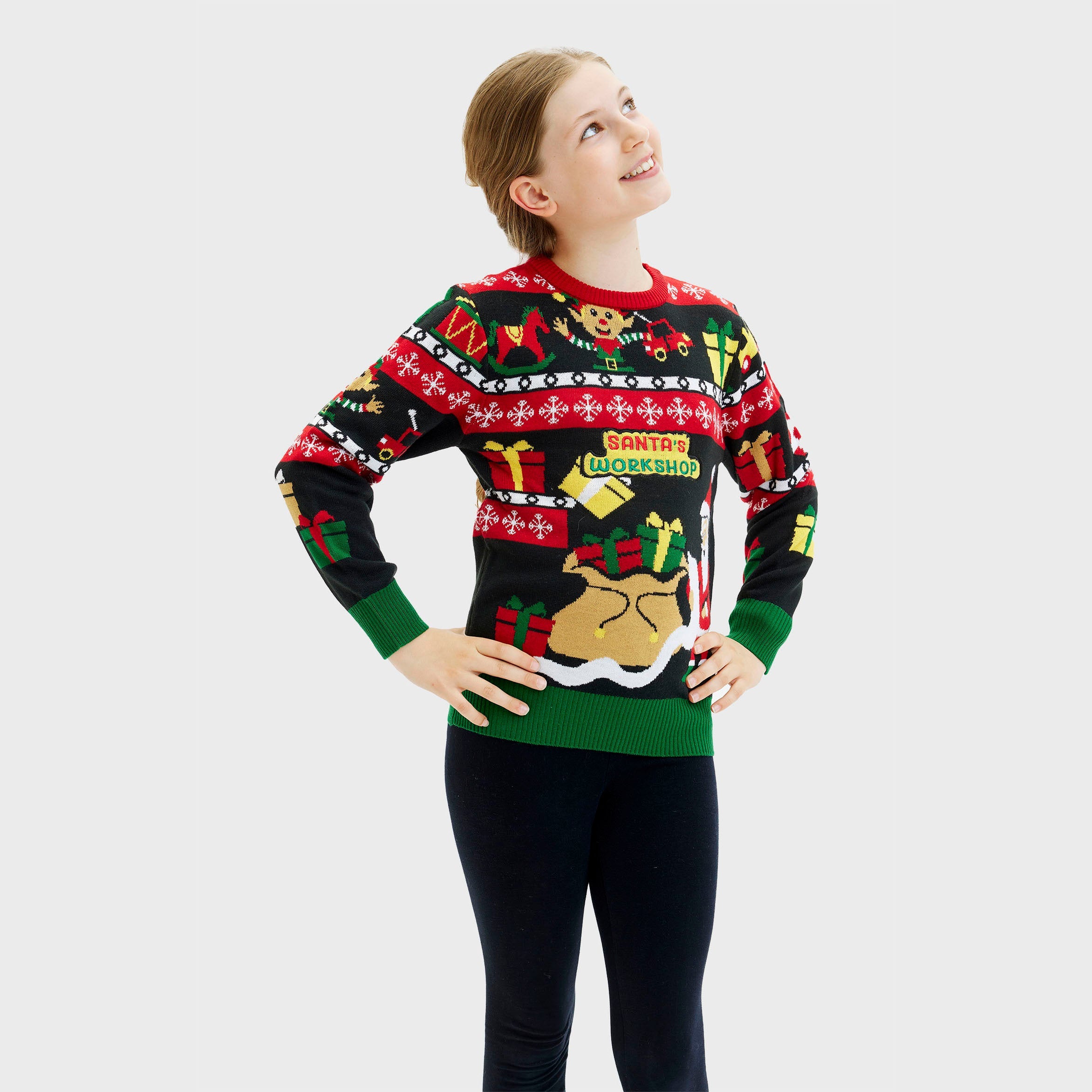 Santa's Workshop Kersttrui - Kinderen